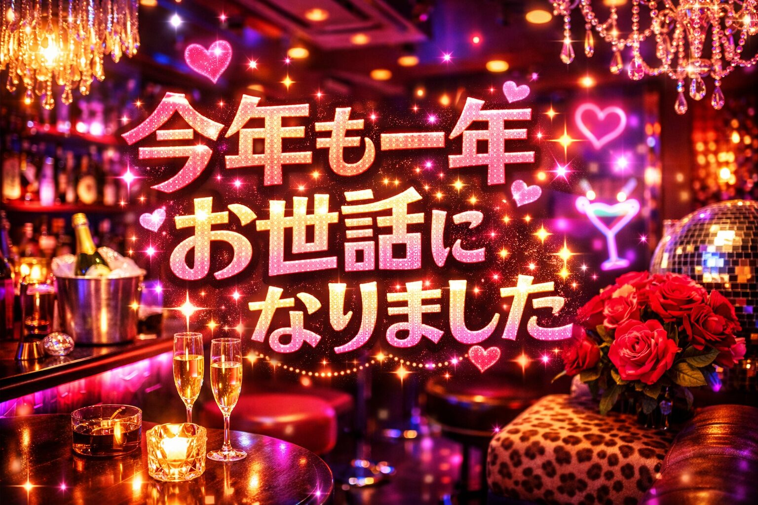 今年も一年お世話になりました。りさ - 新橋 スナック CARAT UTAGE 宴