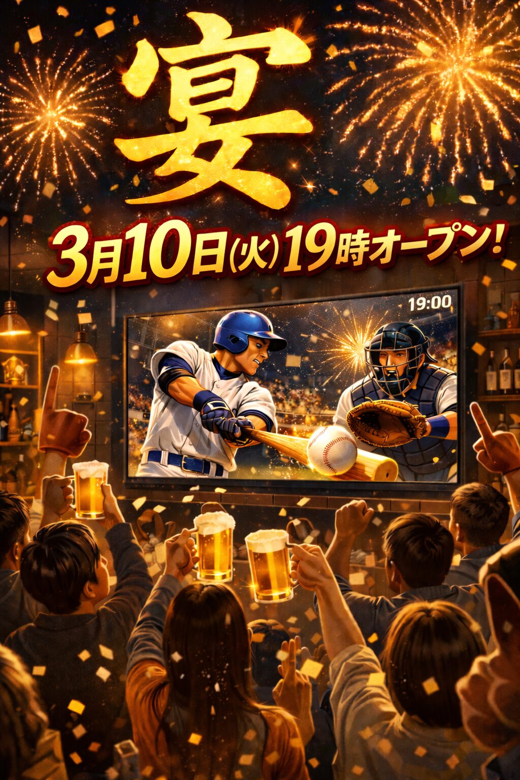 3/10(火) 限定19:00オープン⚾🍻 - 新橋 スナック CARAT UTAGE 宴